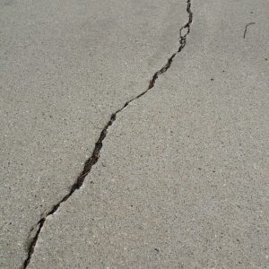 Crack on the floor